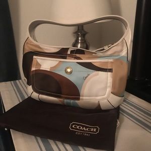 Coach scarf print bag